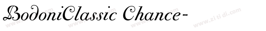 BodoniClassic Chance字体转换